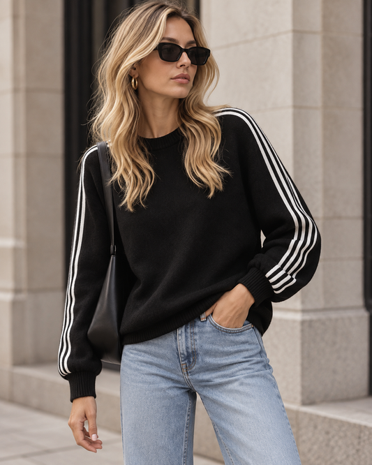 Pullover mit Streifen
