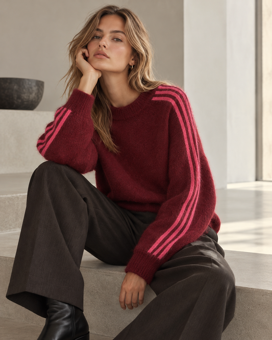 Pullover mit Streifen