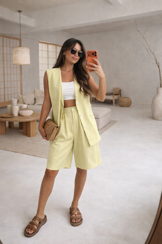 Bermuda Shorts Soft Lemon