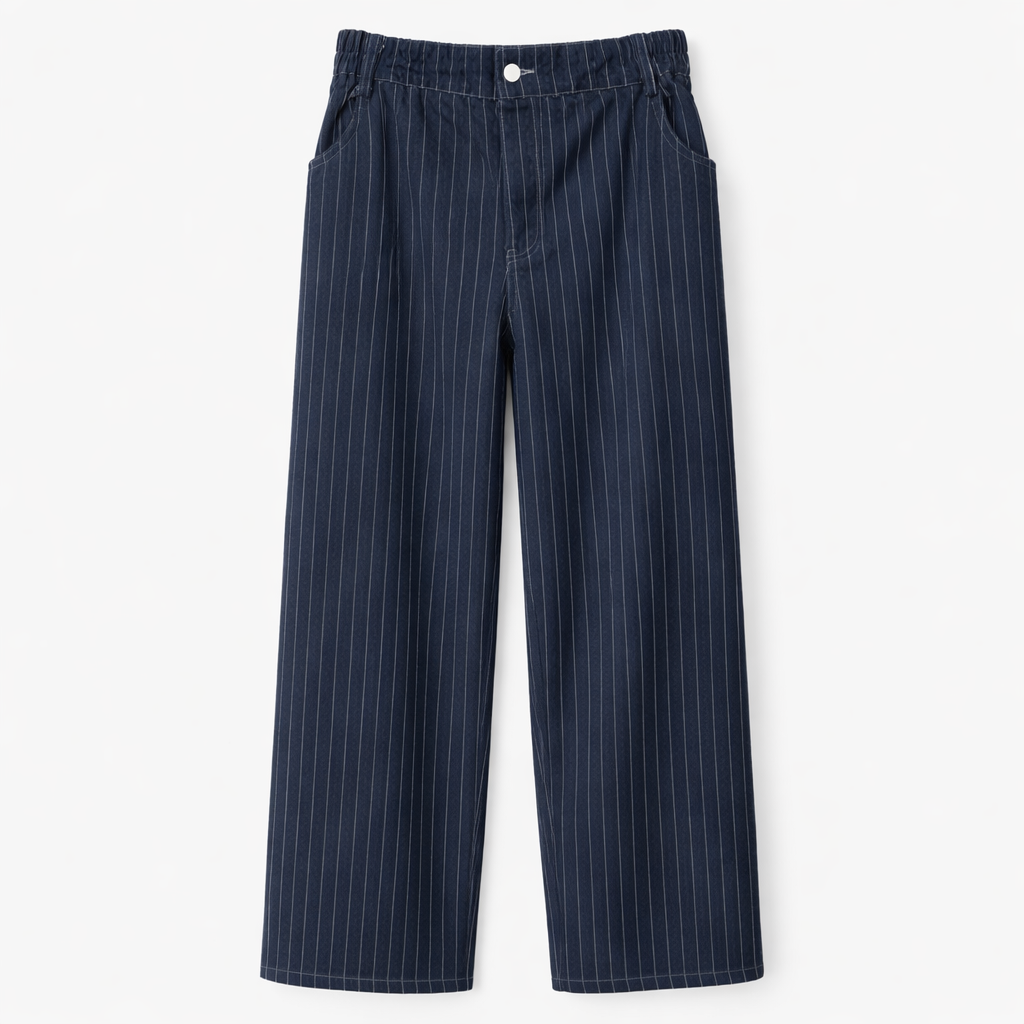Jeans Hose Nadelstreifen