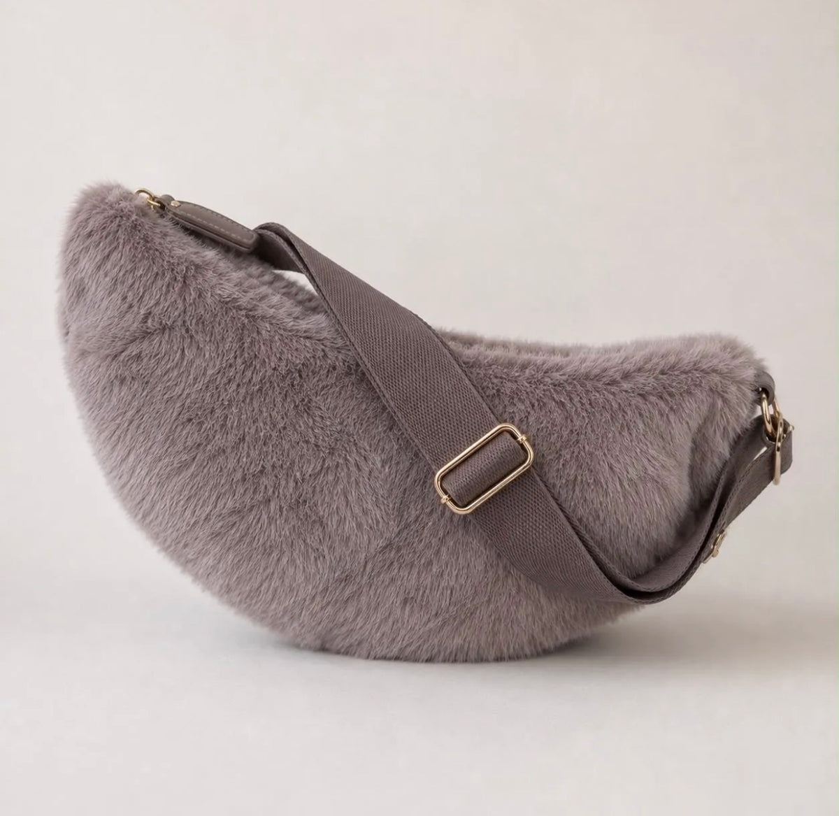 Crossbody-Bag Fluffy – Taupe