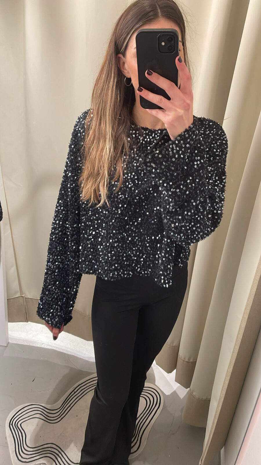 Longsleeve Pailletten – Bild 3